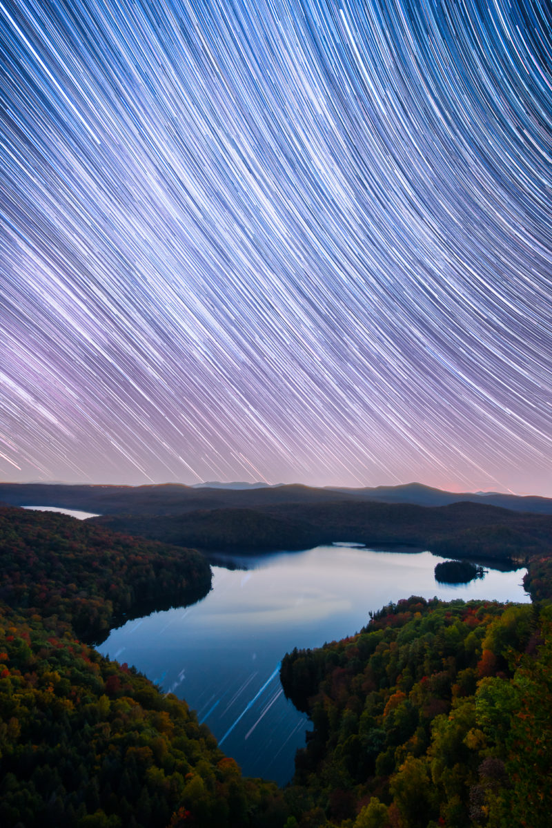 Vermont Star Trails in Fall